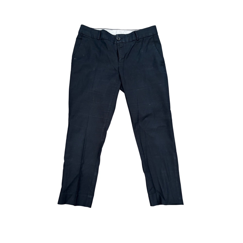 Banana Republic Hampton‎ Pant Womens 6 Black Slim Straight Leg Mid Rise Trousers